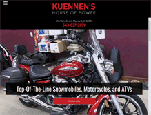 Tablet Screenshot of kuennenshouseofpower.com